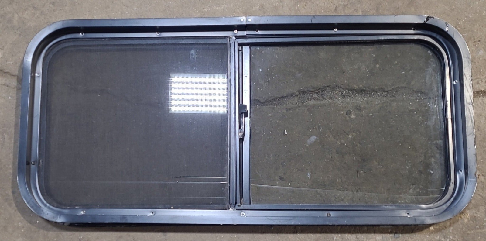 Used Black Radius Opening Window : 35 1/2