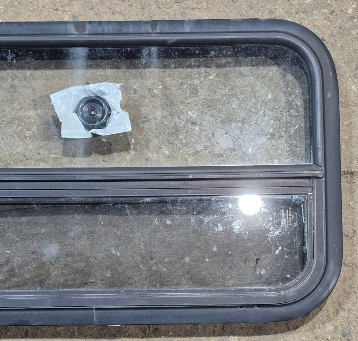 Used Black Radius Opening Window : 35 1/2