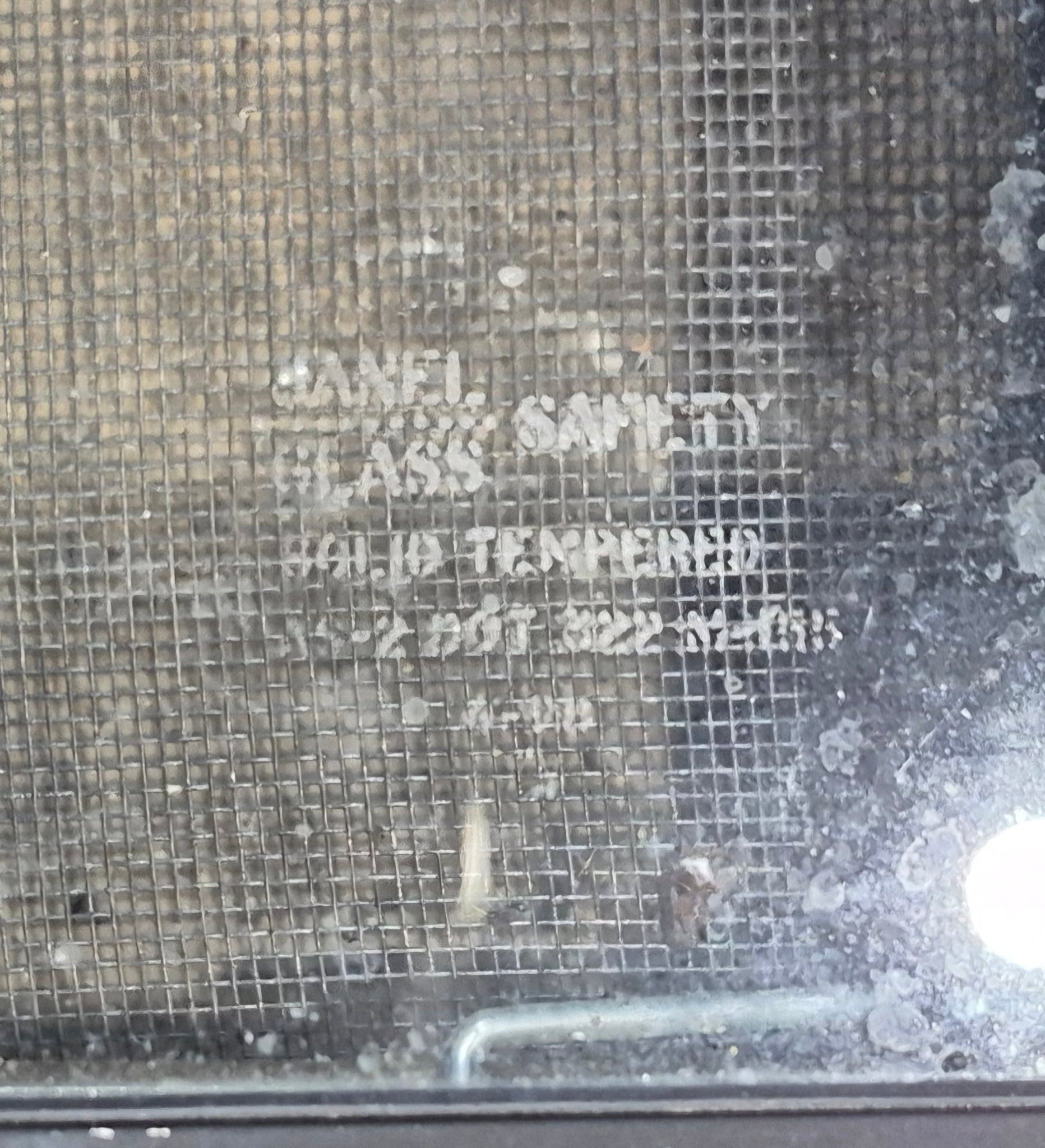 Used Black Radius Opening Window : 35 1/2" W x 17 1/4" H x 1 7/8" - Young Farts RV Parts