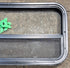 Used Black Radius Opening Window : 35 1/2" W x 17 1/4" H x 1 7/8" - Young Farts RV Parts