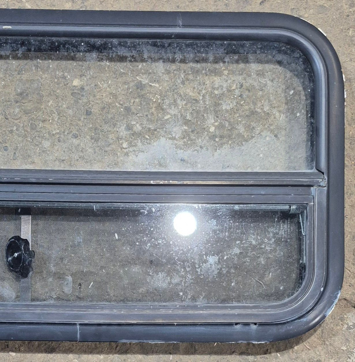 Used Black Radius Opening Window : 35 1/2