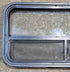 Used Black Radius Opening Window : 35 1/2" W x 17 1/4" H x 1 7/8" - Young Farts RV Parts
