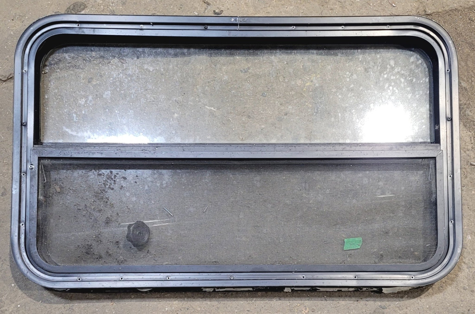 Used Black Radius Opening Window : 35 1/2