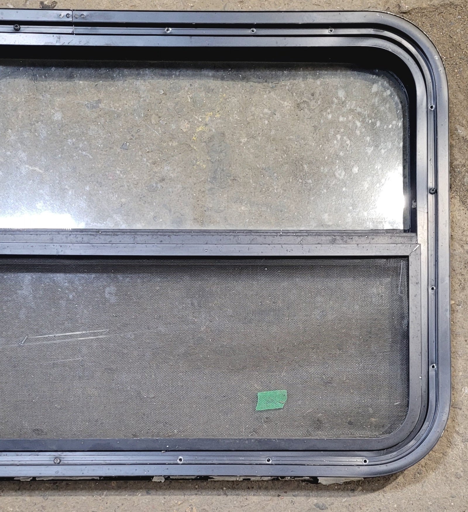 Used Black Radius Opening Window : 35 1/2