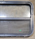 Used Black Radius Opening Window : 35 1/2" W x 21 1/4" H x 1 7/8" - Young Farts RV Parts