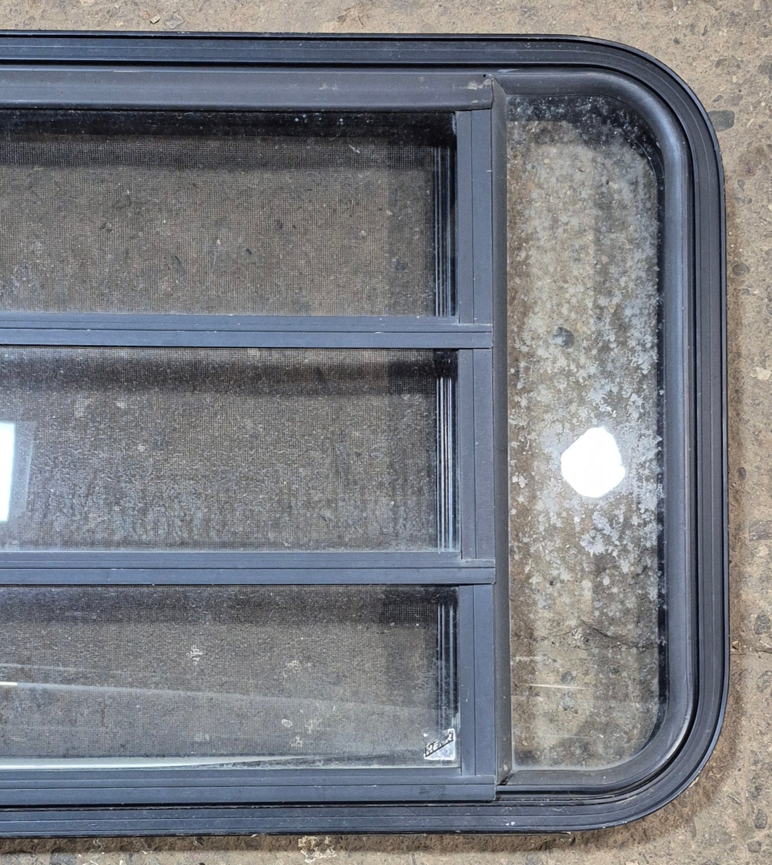 Used Black Radius Opening Window : 35 1/2