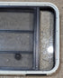 Used Black Radius Opening Window : 35 1/2" W x 21 3/4" H x 1 7/8" - Young Farts RV Parts