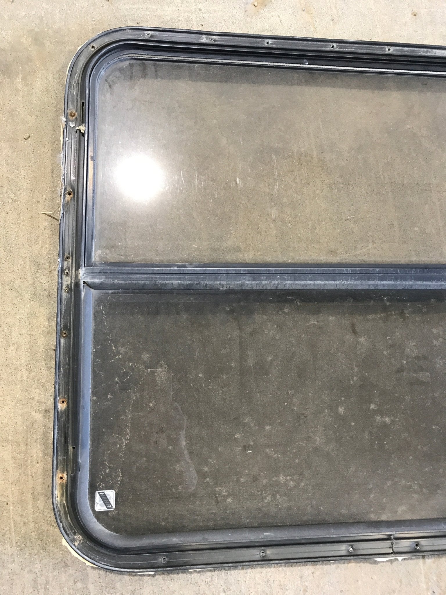 Used Black Radius Opening Window : 35 1/2