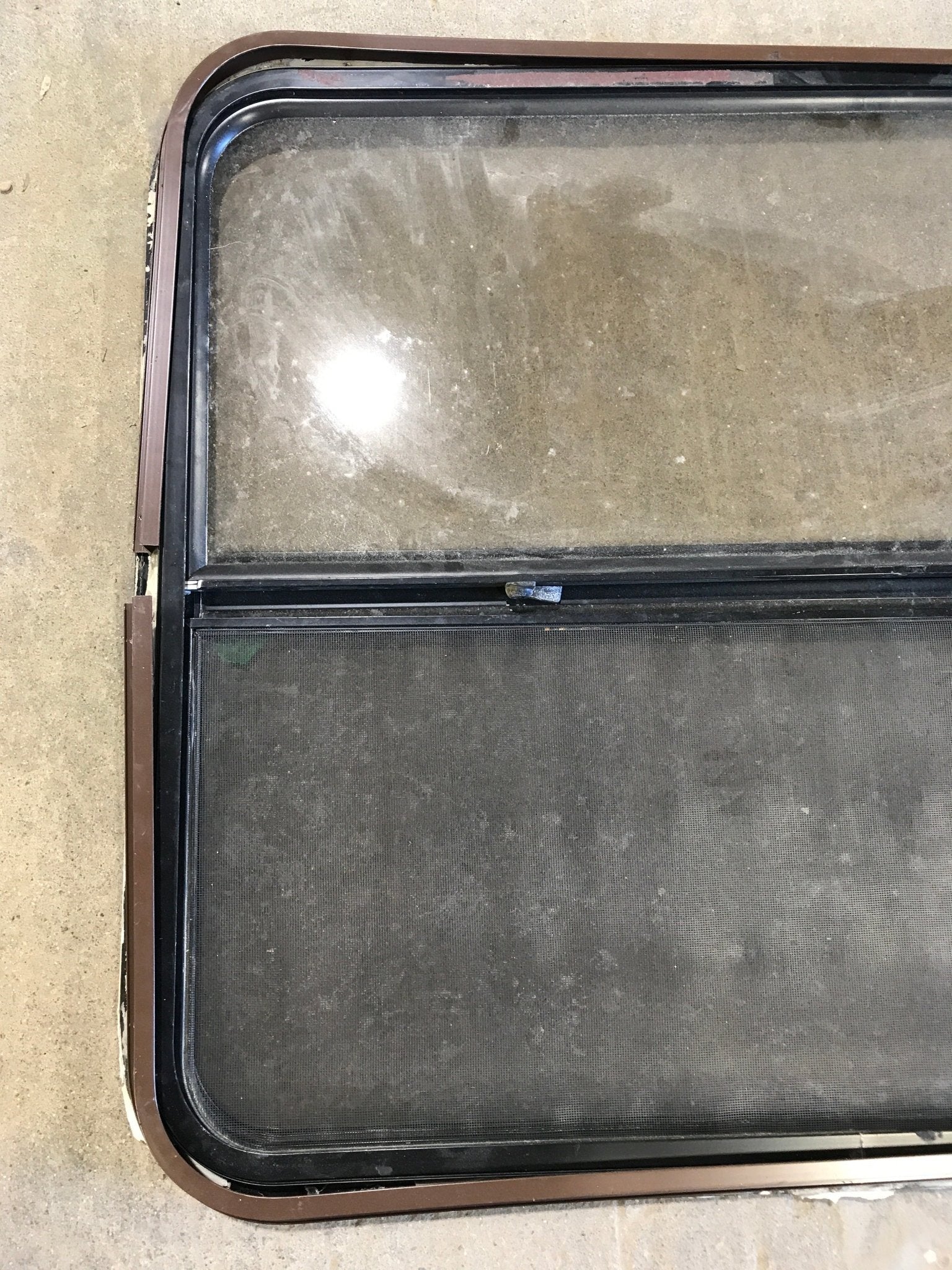 Used Black Radius Opening Window : 35 1/2