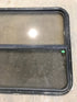 Used Black Radius Opening Window : 35 1/2" W x 30 1/4" H x 1" D - Young Farts RV Parts