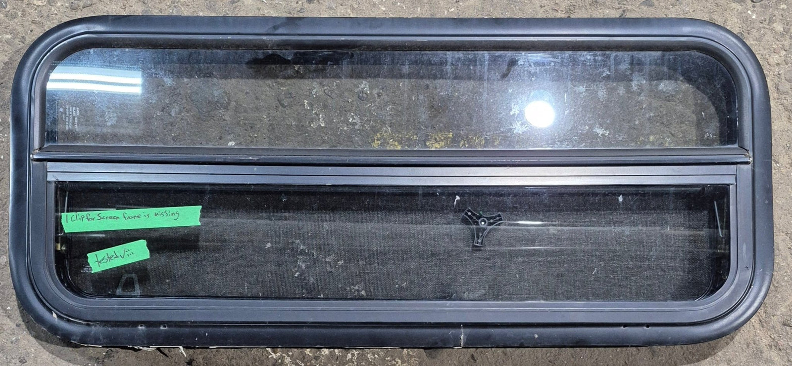 Used Black Radius Opening Window : 35 1/4