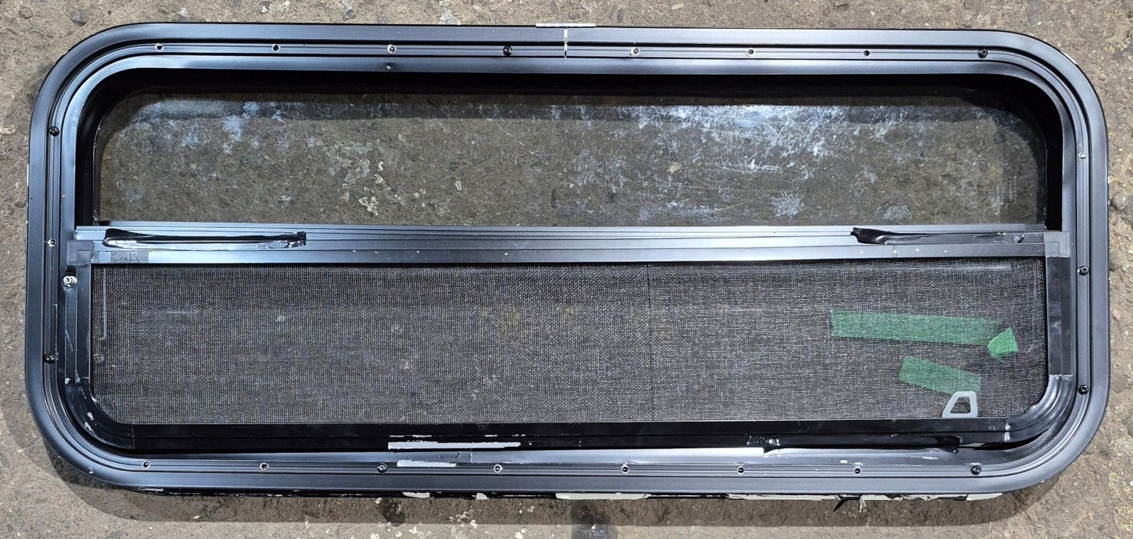 Used Black Radius Opening Window : 35 1/4