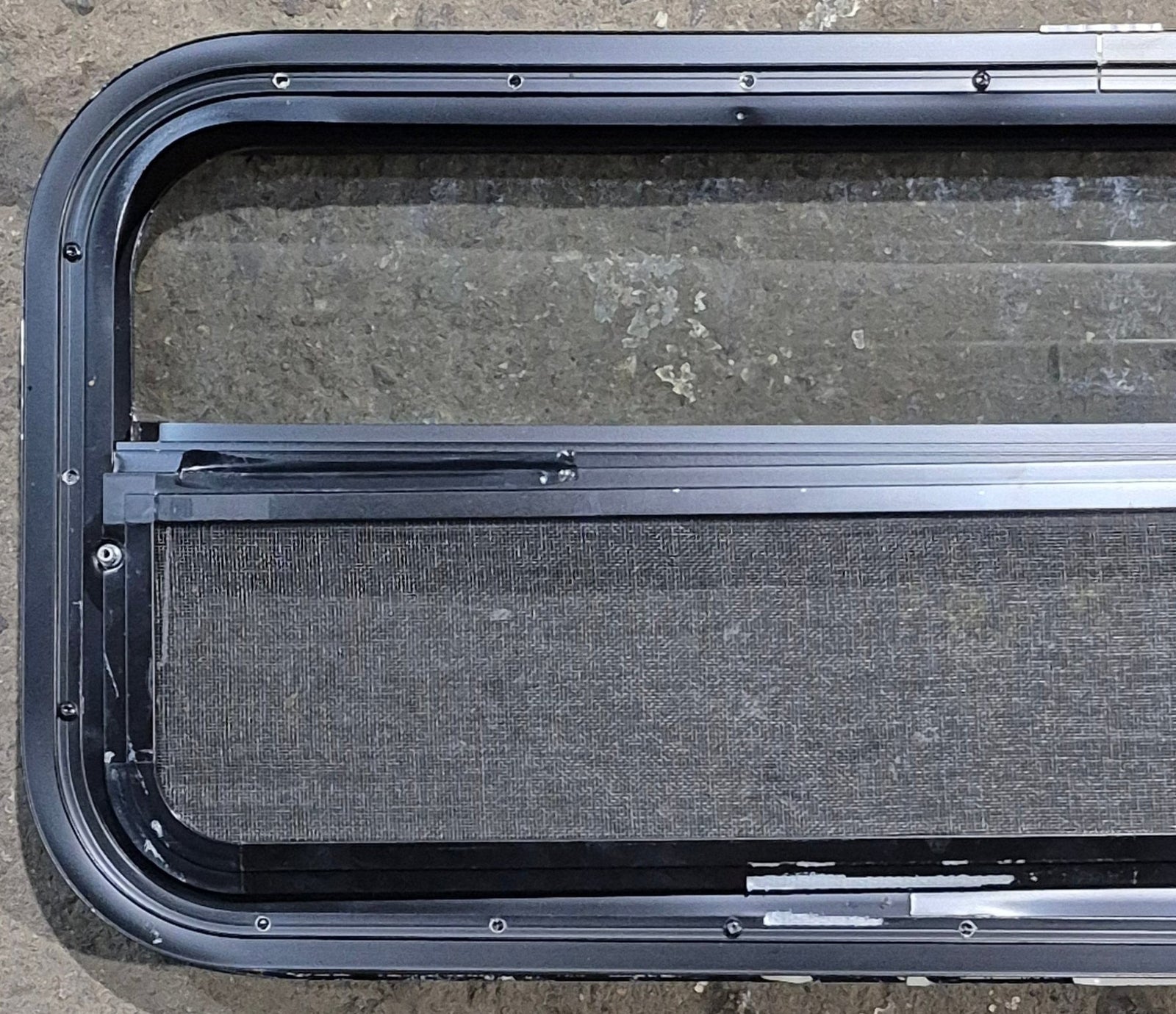 Used Black Radius Opening Window : 35 1/4