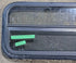 Used Black Radius Opening Window : 35 1/4" W x 14 1/2" H x 1 3/4" D - Young Farts RV Parts