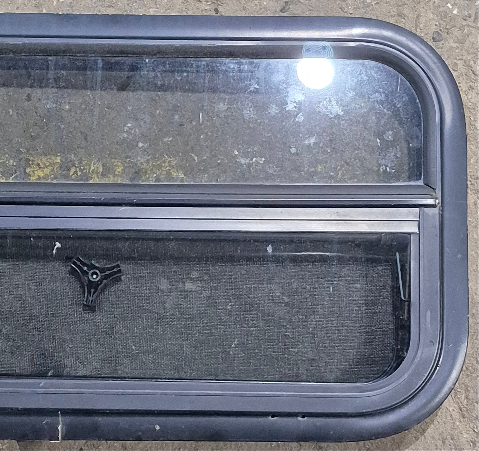 Used Black Radius Opening Window : 35 1/4