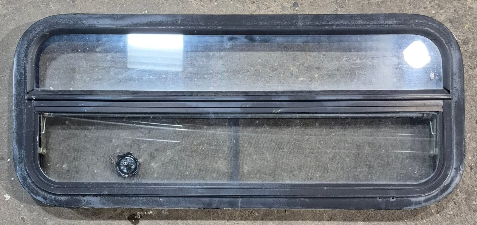 Used Black Radius Opening Window : 35 1/4
