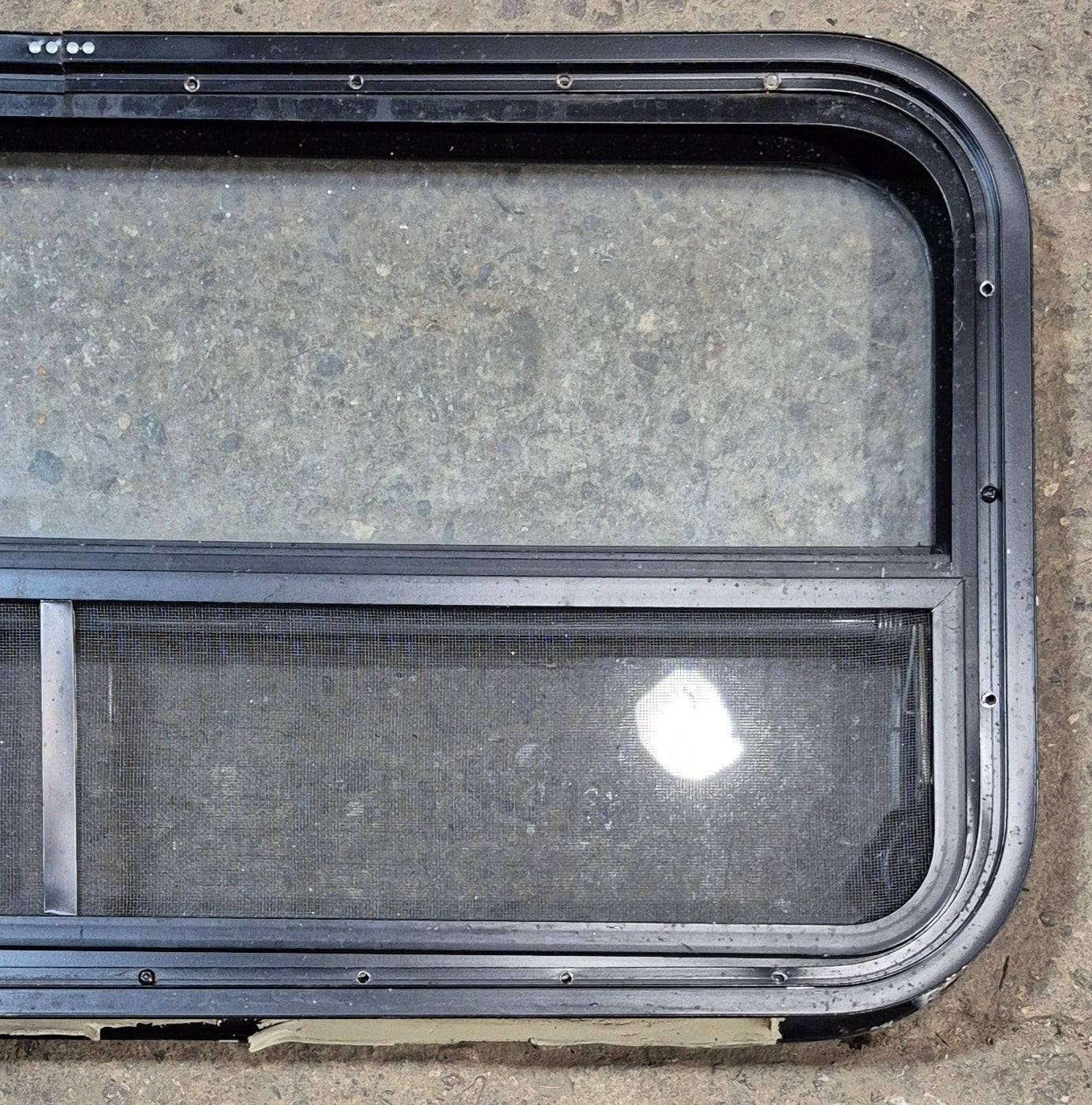 Used Black Radius Opening Window : 35 1/4