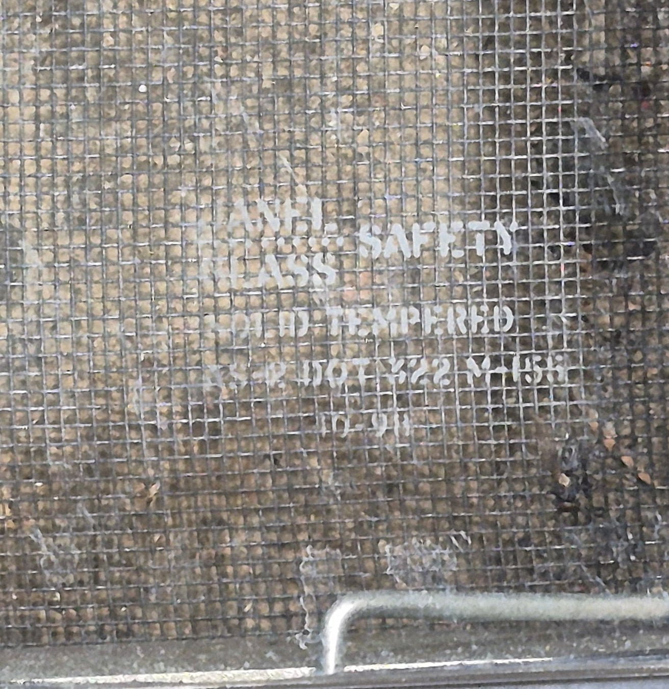 Used Black Radius Opening Window : 35 1/4" W x 17 1/4" H x 1 7/8" - Young Farts RV Parts