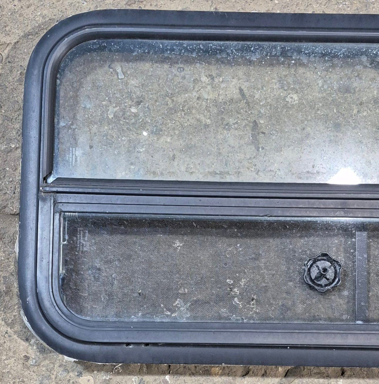 Used Black Radius Opening Window : 35 1/4