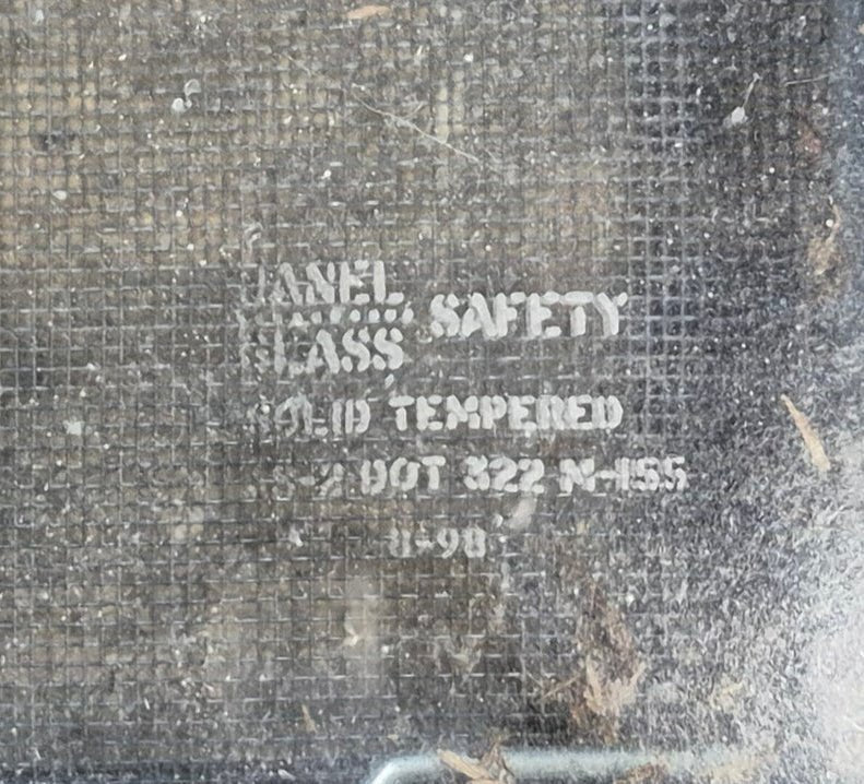 Used Black Radius Opening Window : 35 1/4