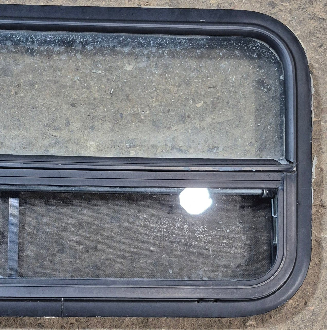 Used Black Radius Opening Window : 35 1/4