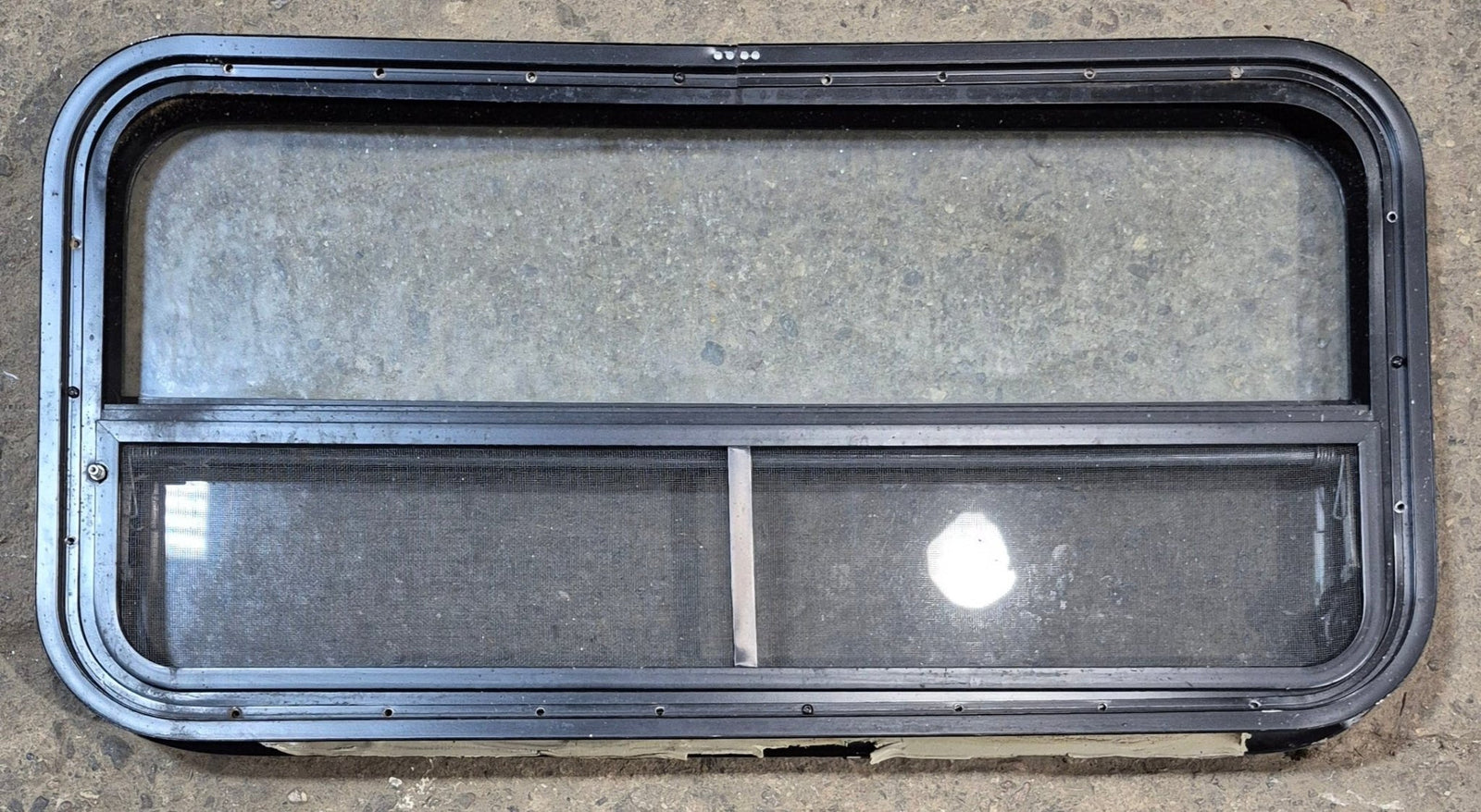 Used Black Radius Opening Window : 35 1/4