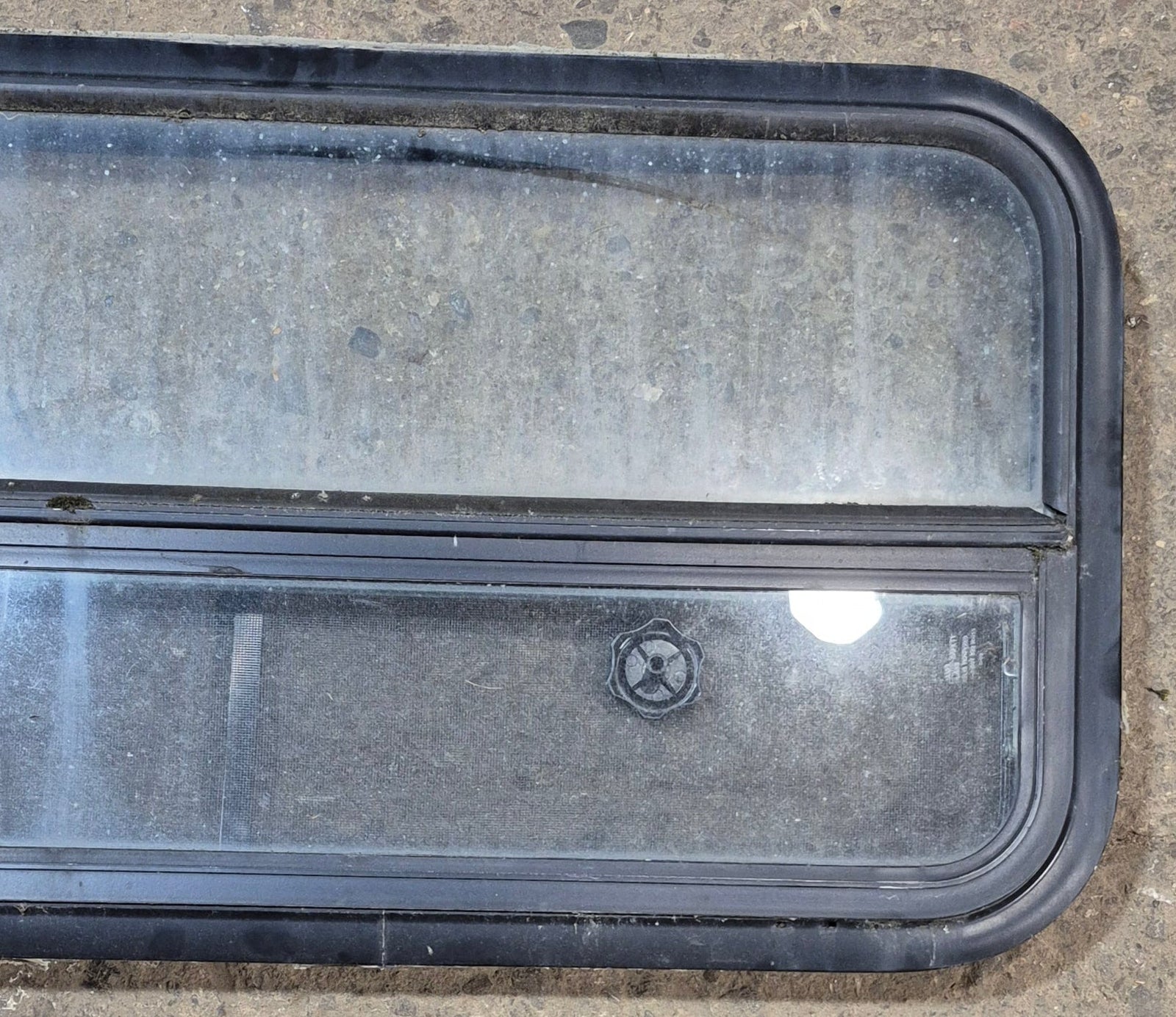 Used Black Radius Opening Window : 35 1/4