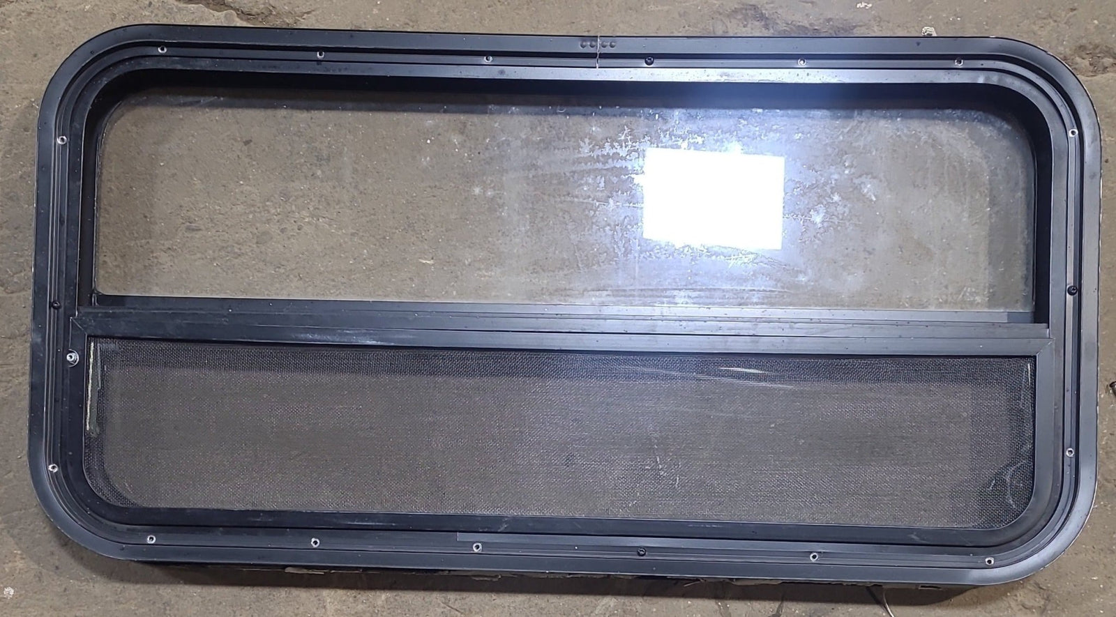 Used Black Radius Opening Window : 35 1/4