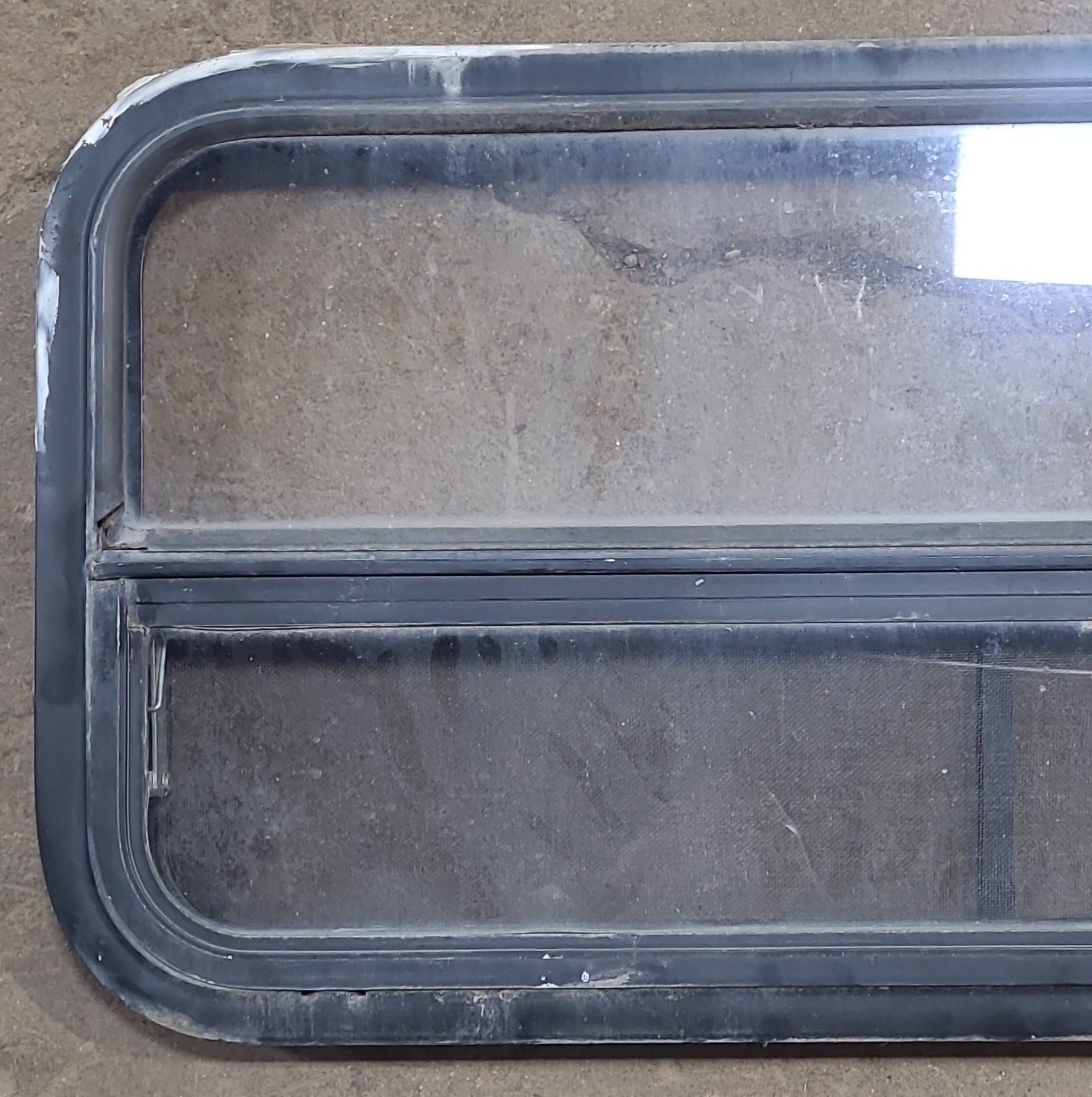 Used Black Radius Opening Window : 35 1/4