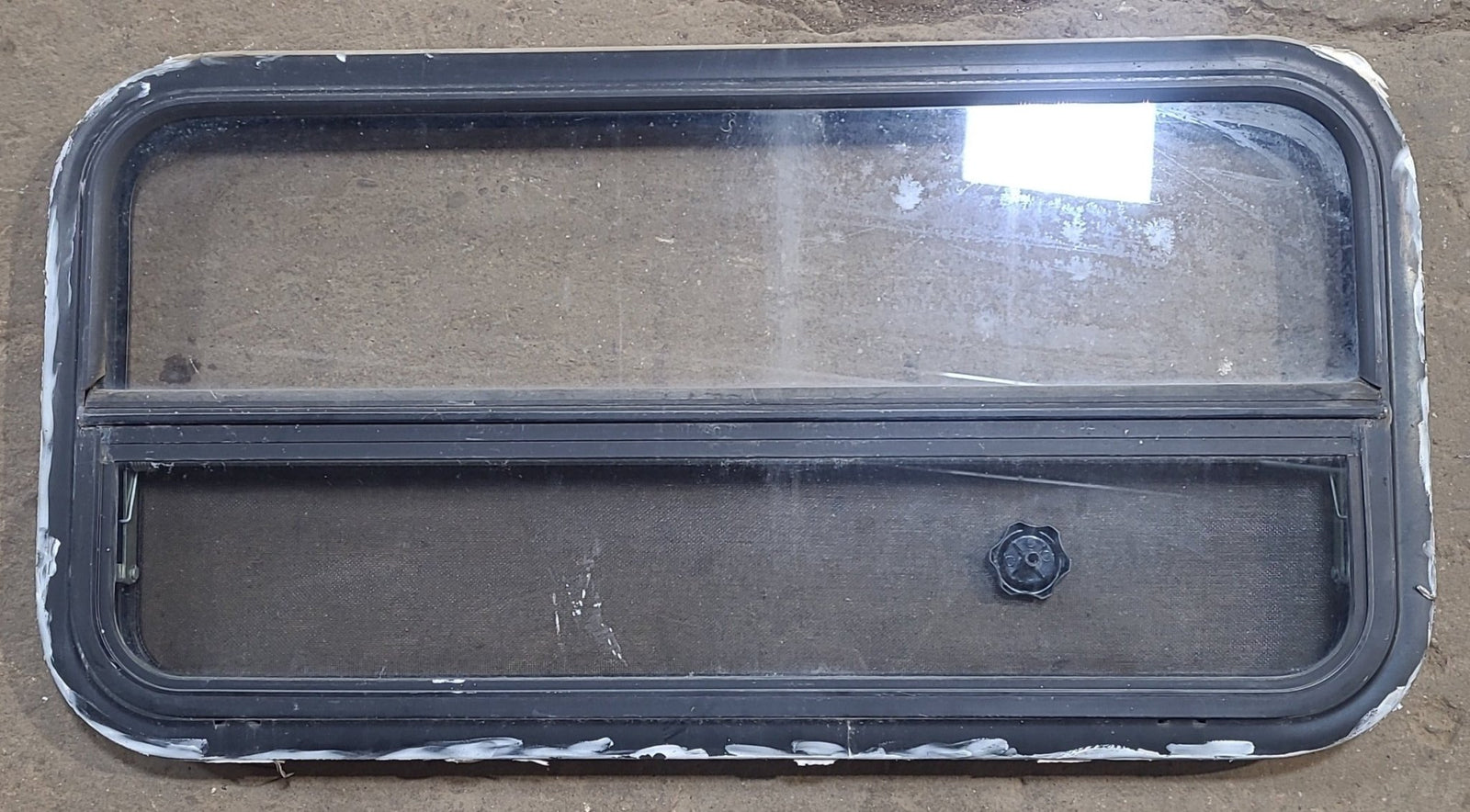 Used Black Radius Opening Window : 35 1/4