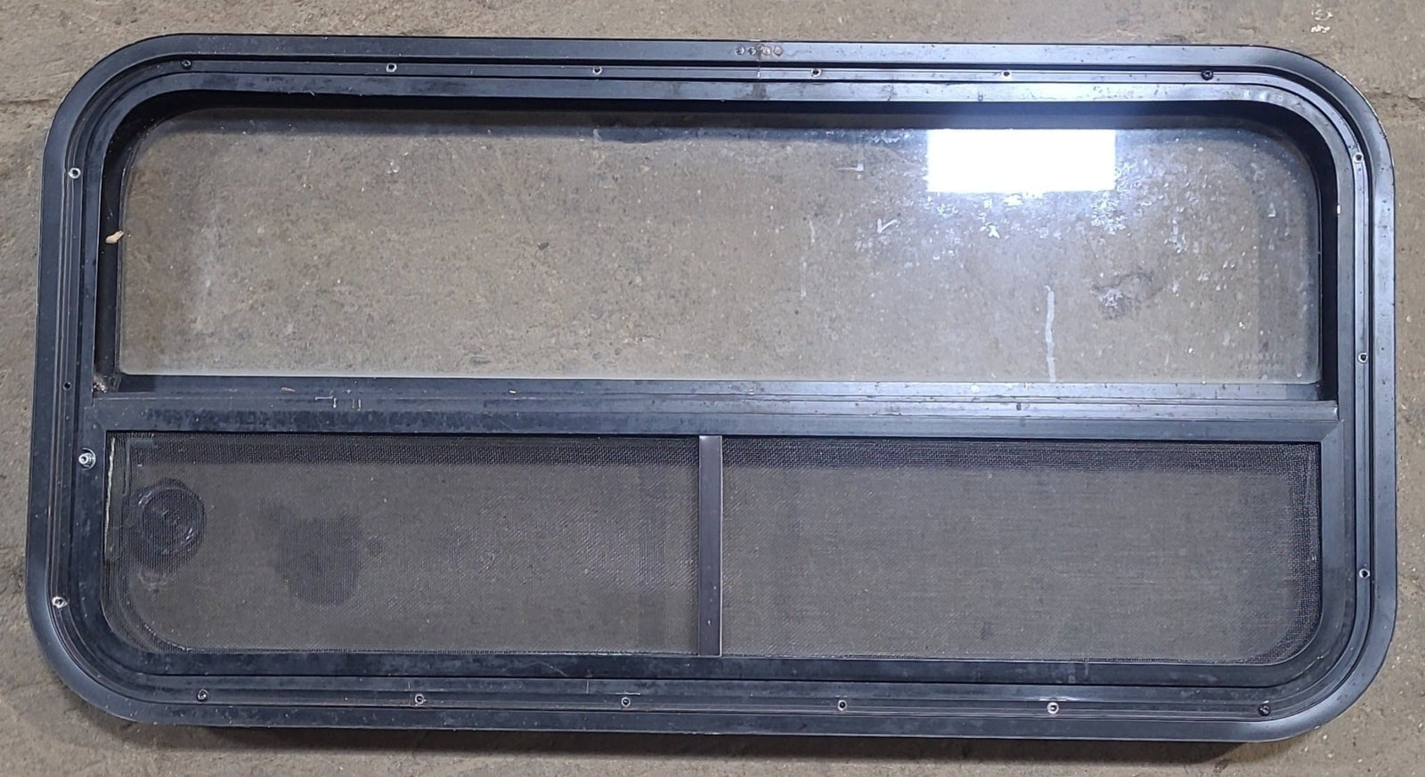 Used Black Radius Opening Window : 35 1/4