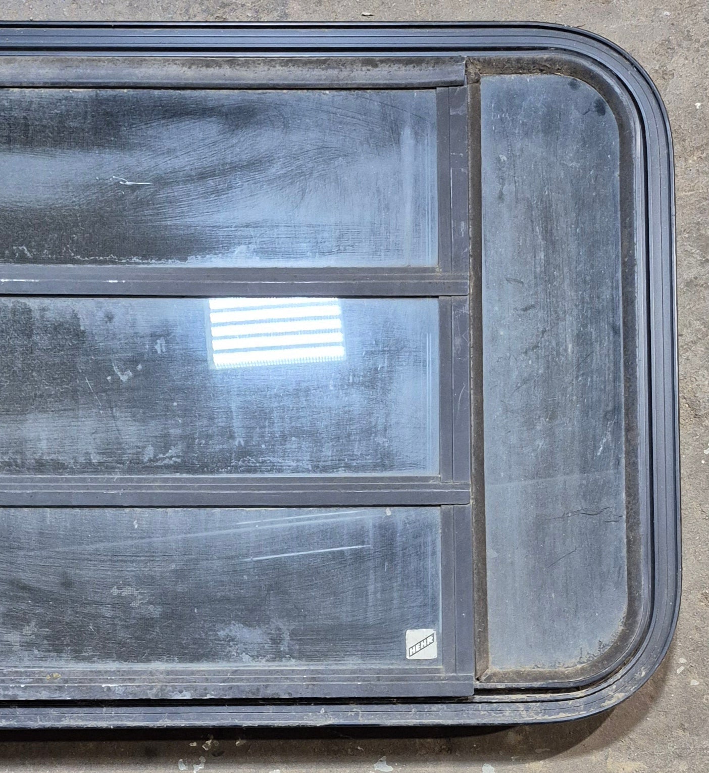 Used Black Radius Opening Window : 35 1/4