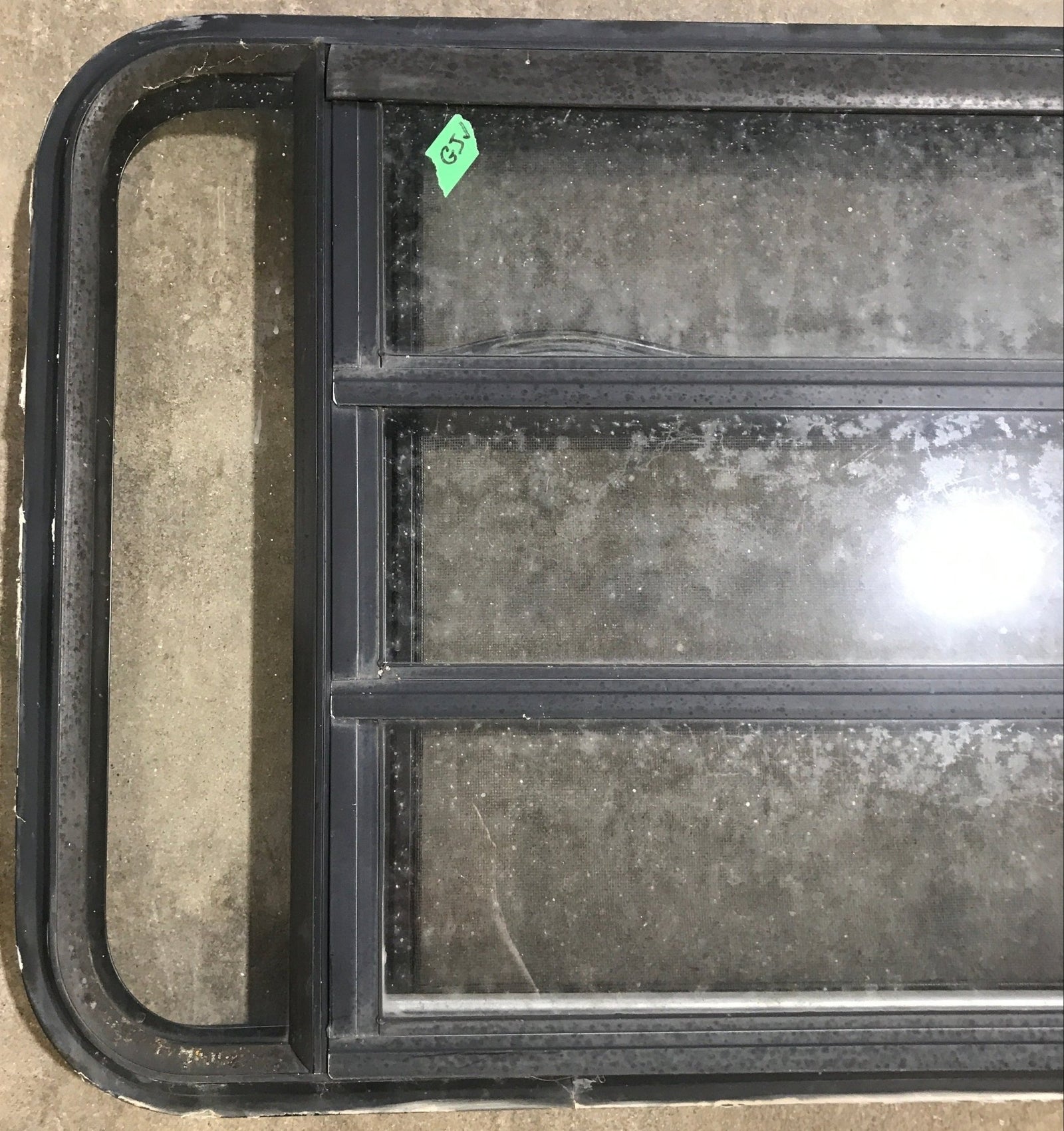 Used Black Radius Opening Window : 35 1/4