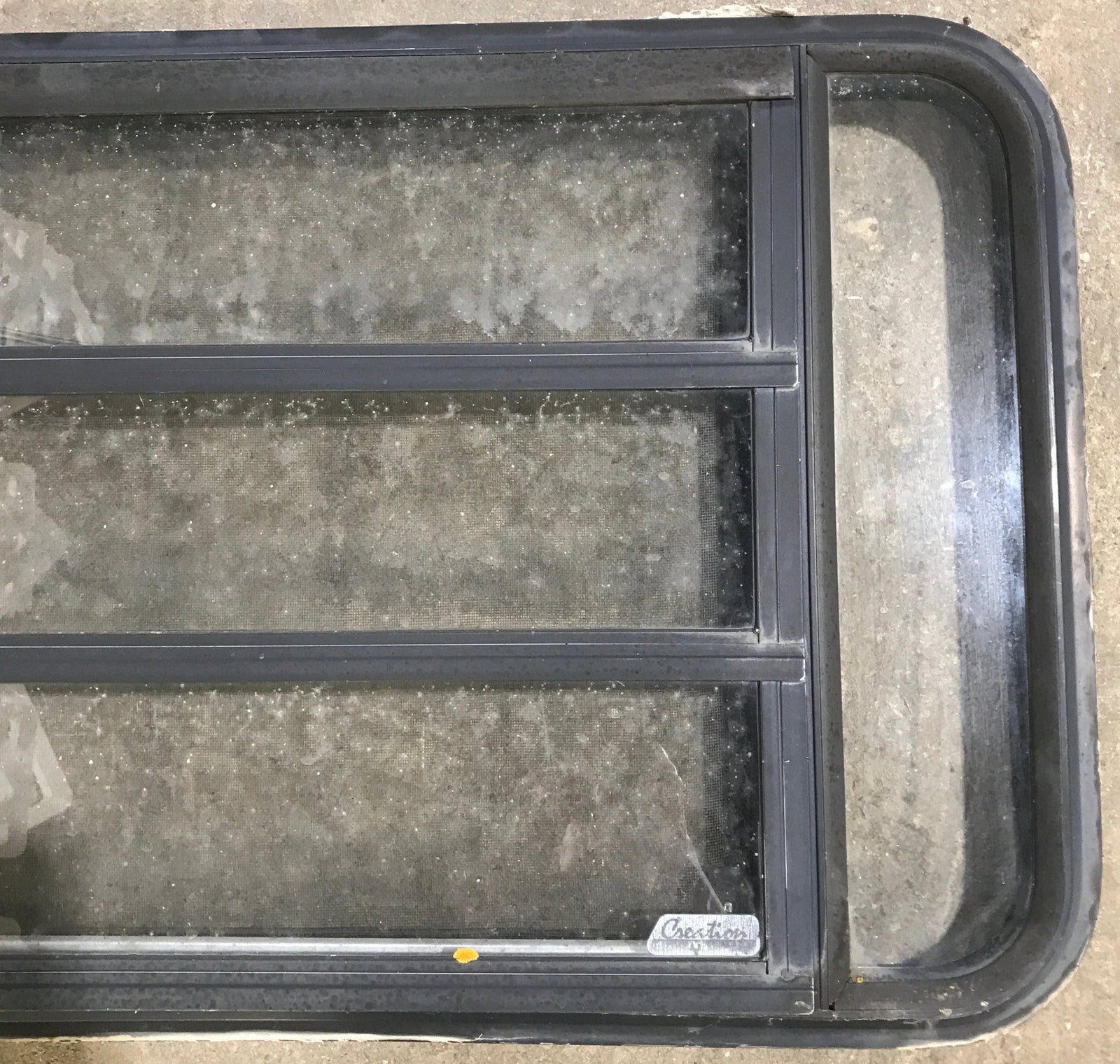 Used Black Radius Opening Window : 35 1/4