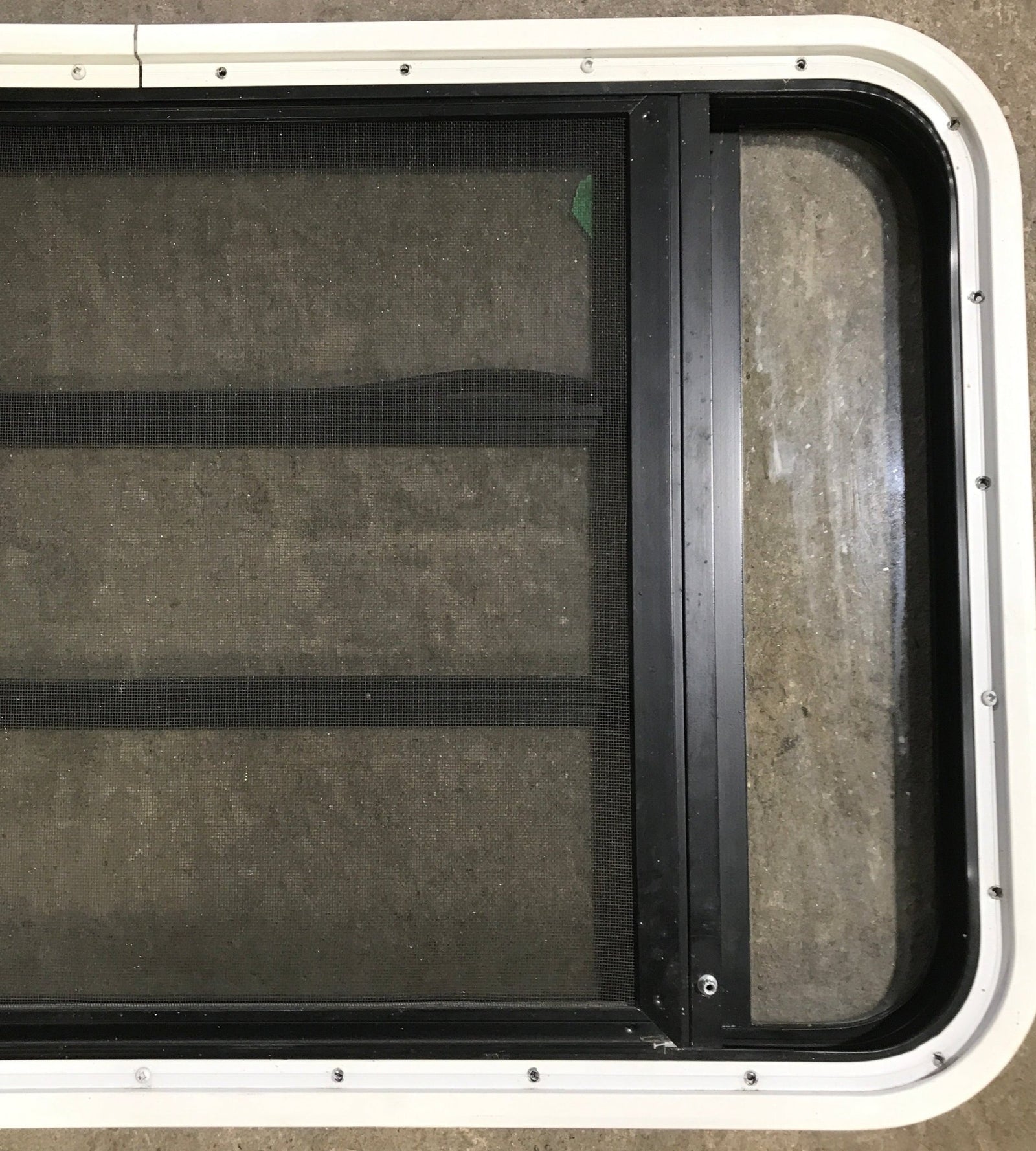 Used Black Radius Opening Window : 35 1/4