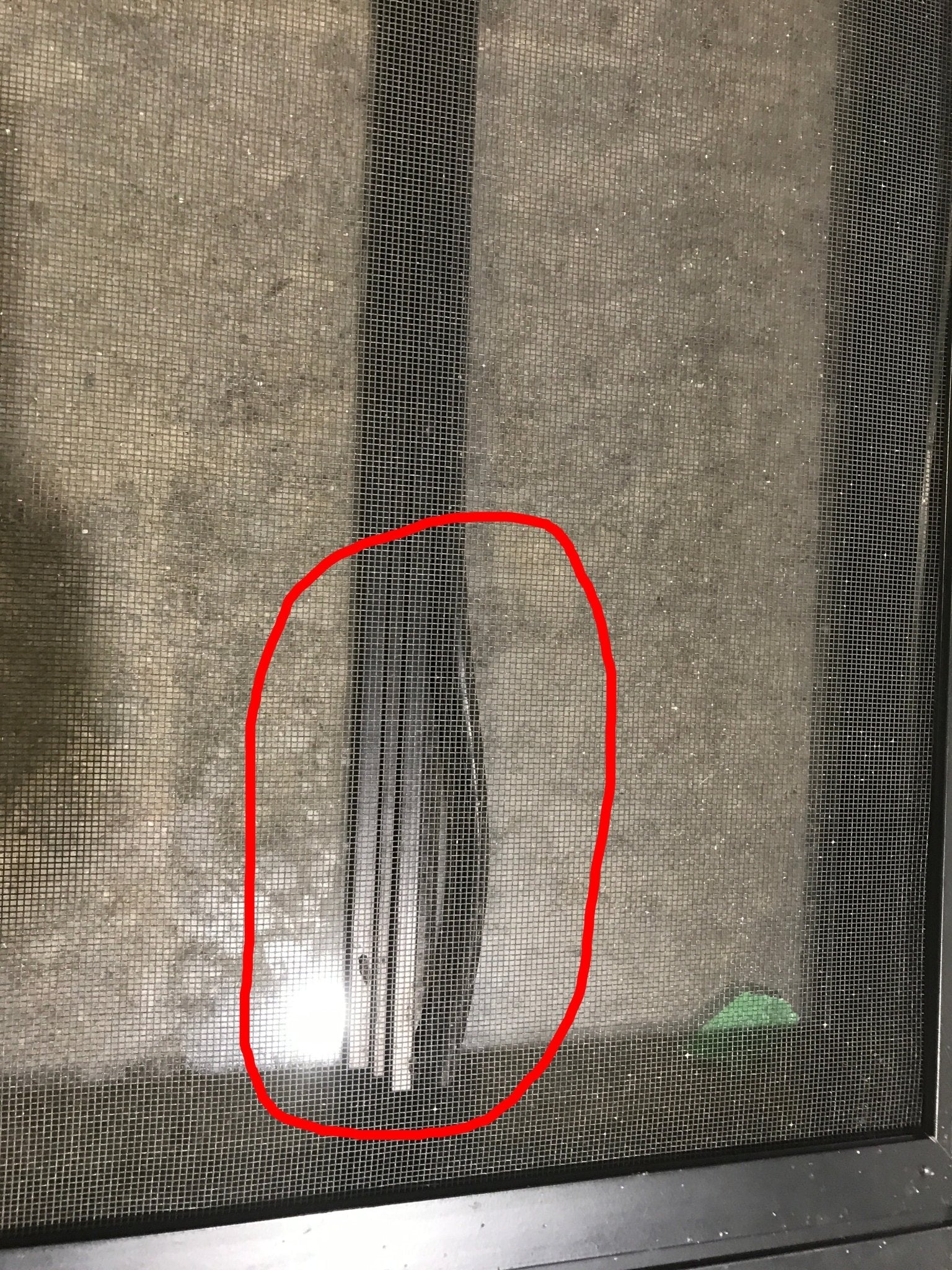 Used Black Radius Opening Window : 35 1/4" W x 21 1/4" H x 1 7/8" D - Young Farts RV Parts