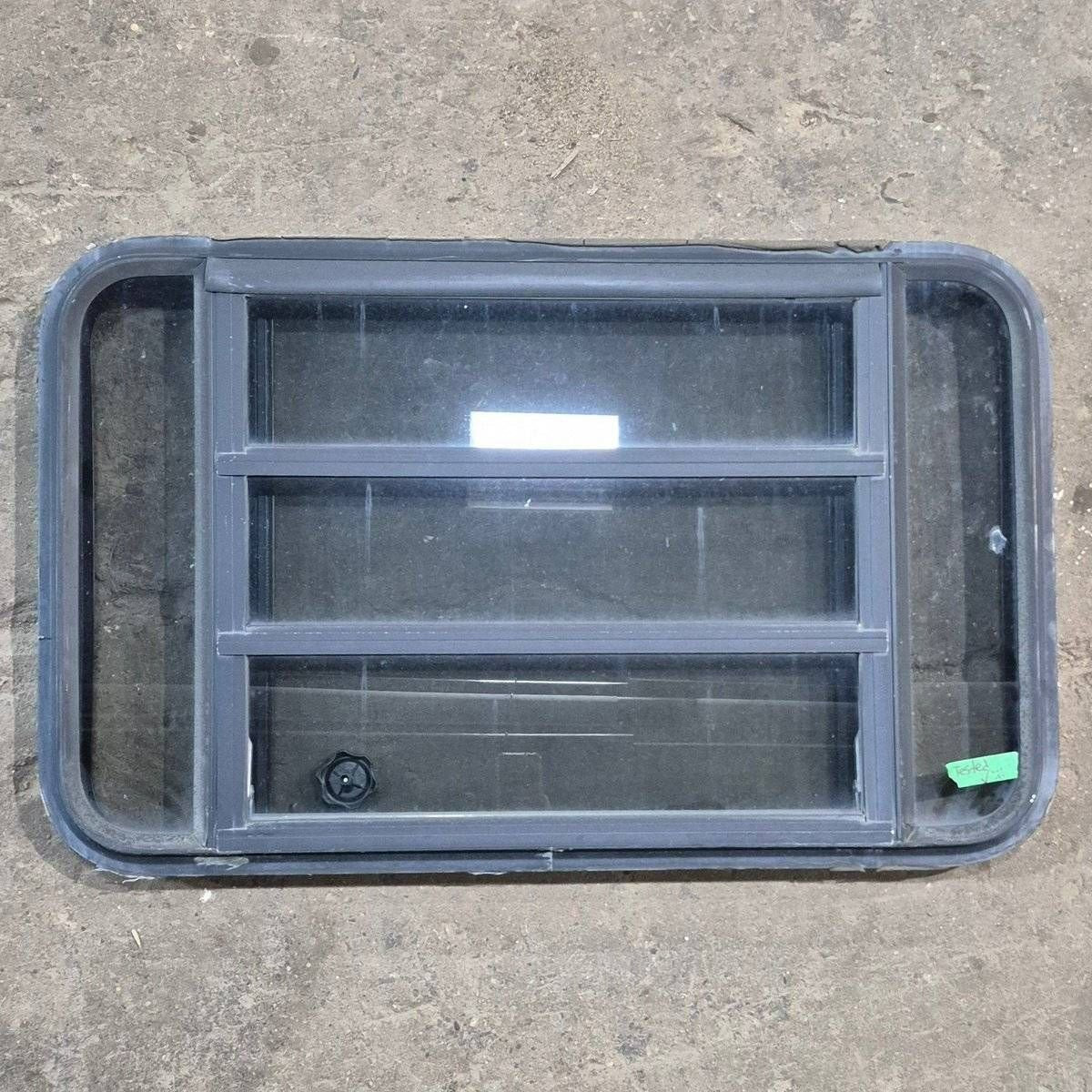 Used Black Radius Opening Window - 35 1/8