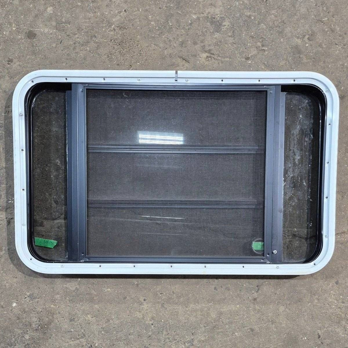 Used Black Radius Opening Window - 35 1/8