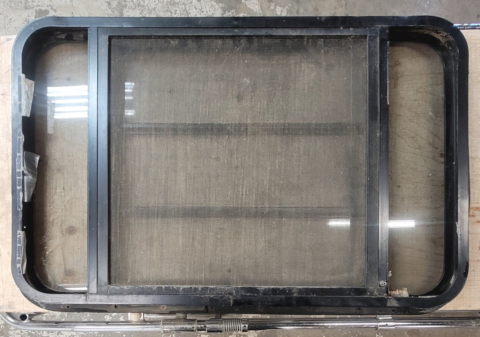 Used Black Radius Opening Window : 35 3/4