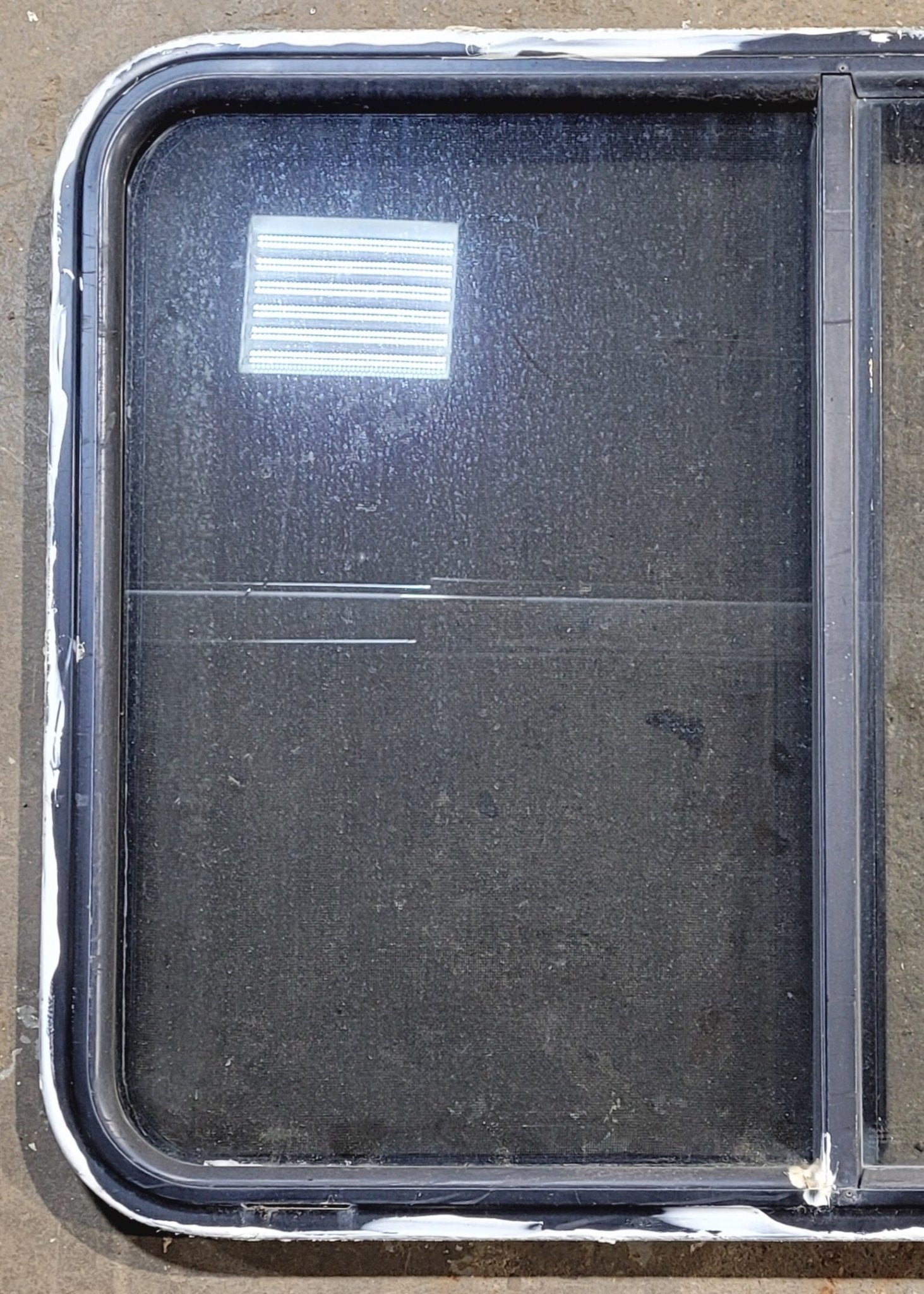 Used Black Radius Opening Window : 35 3/4