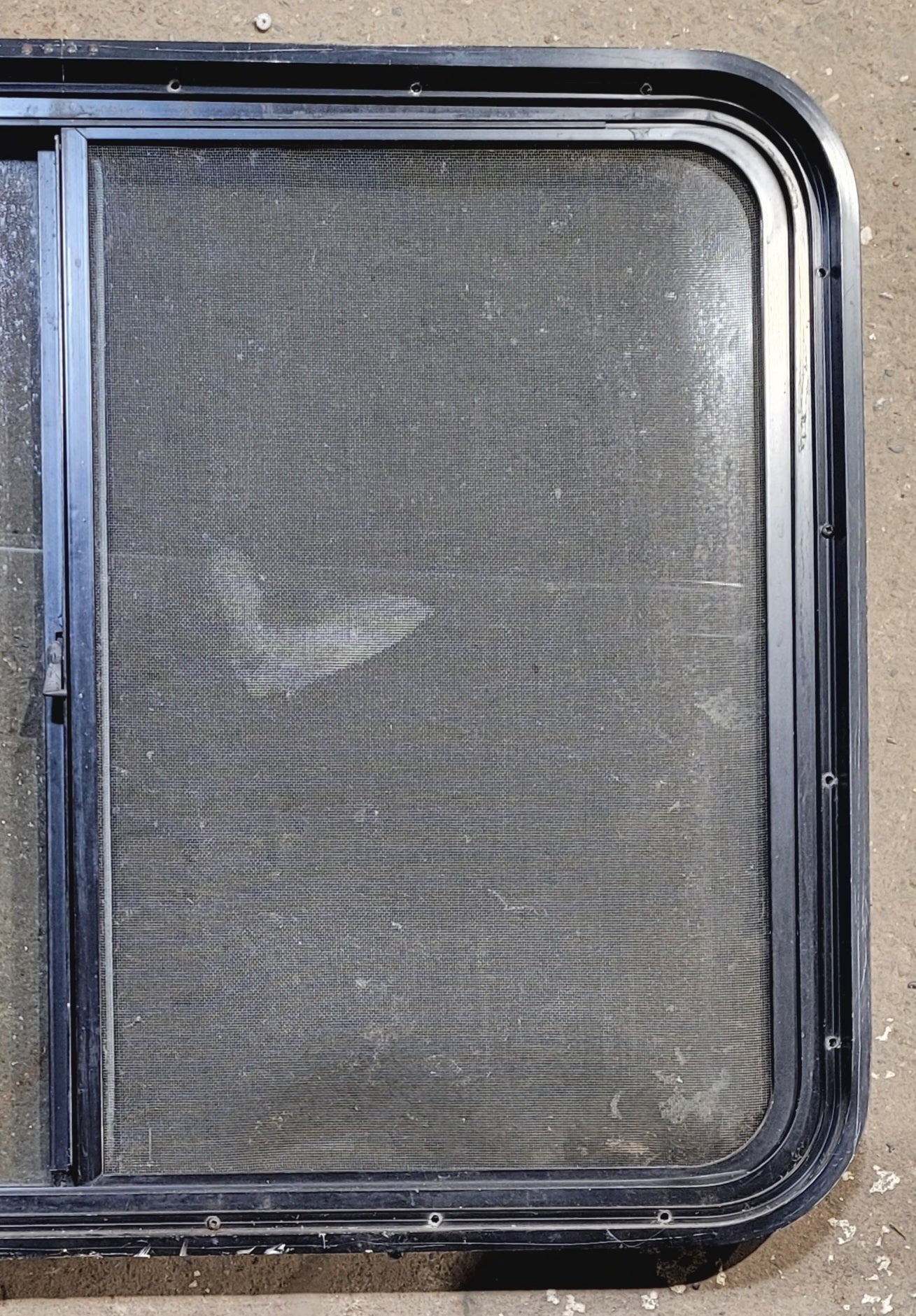 Used Black Radius Opening Window : 35 3/4