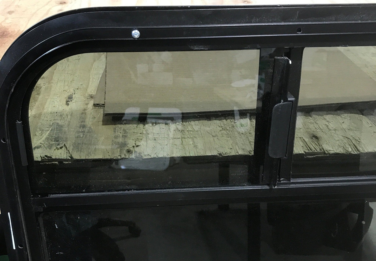 Used Black Radius Opening Window : 35 3/4