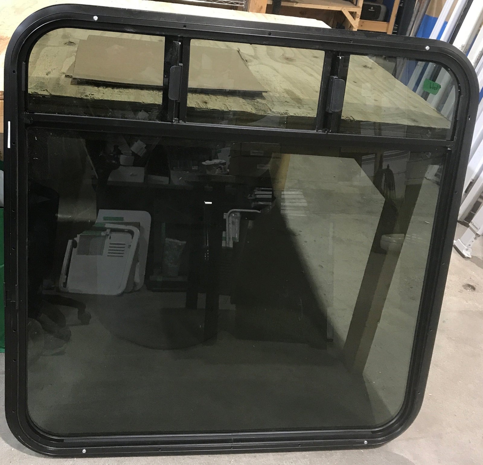 Used Black Radius Opening Window : 35 3/4