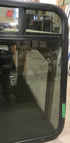 Used Black Radius Opening Window : 35 3/4" W x 36" H x 3/4" - Young Farts RV Parts