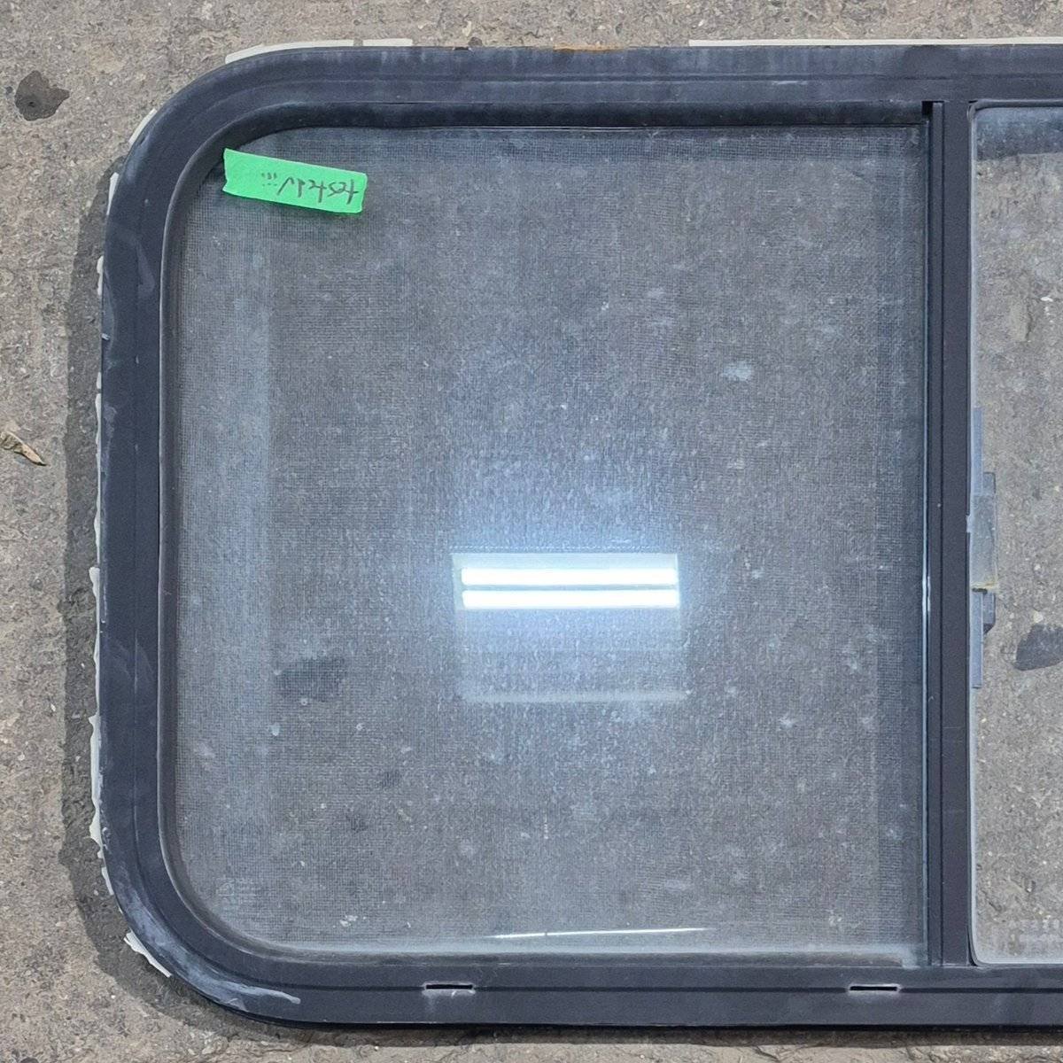 Used Black Radius Opening Window - 35.5 X 19.5 X 1.25 - Young Farts RV Parts