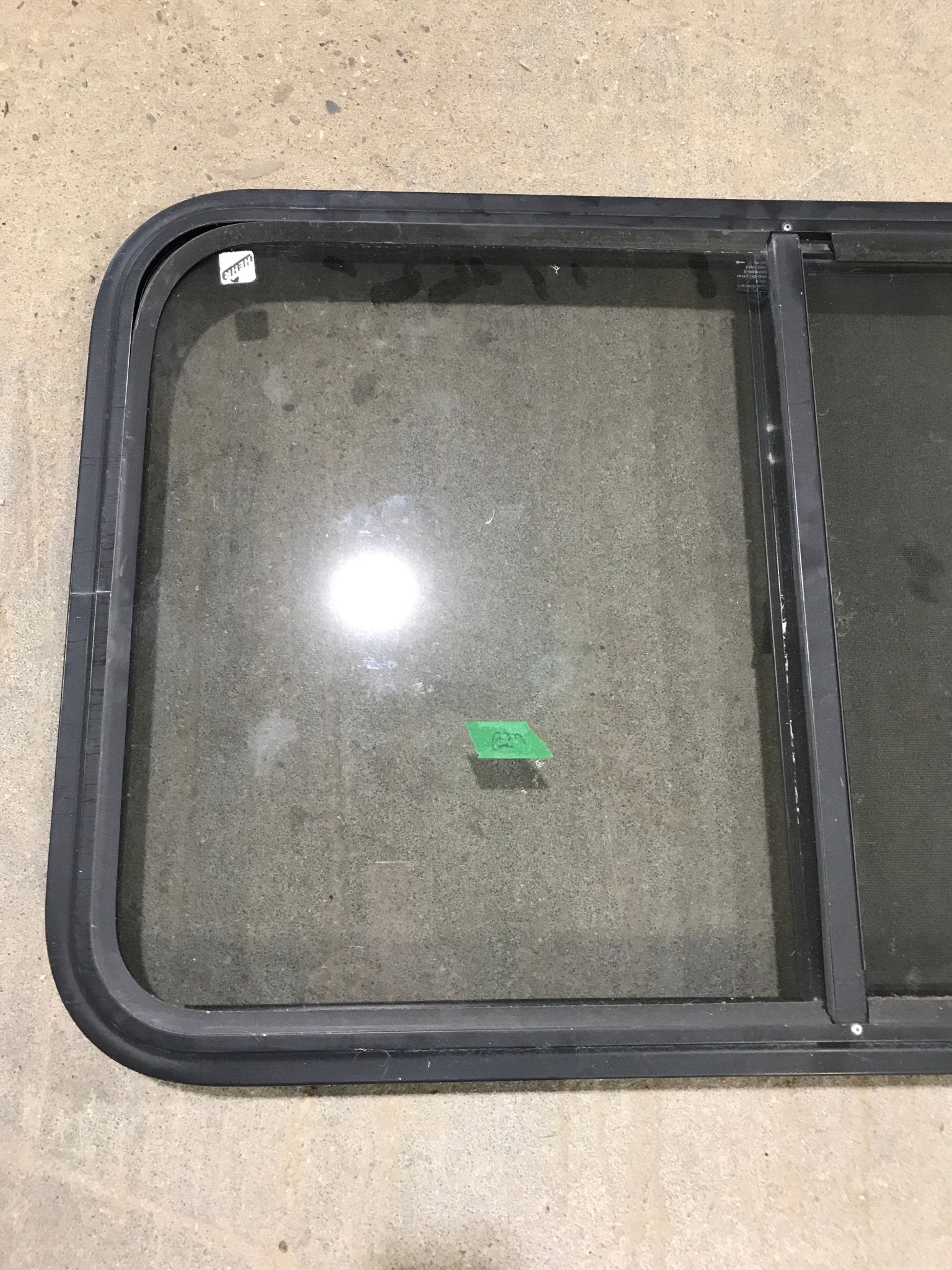 Used Black Radius Opening Window : 36 1/2