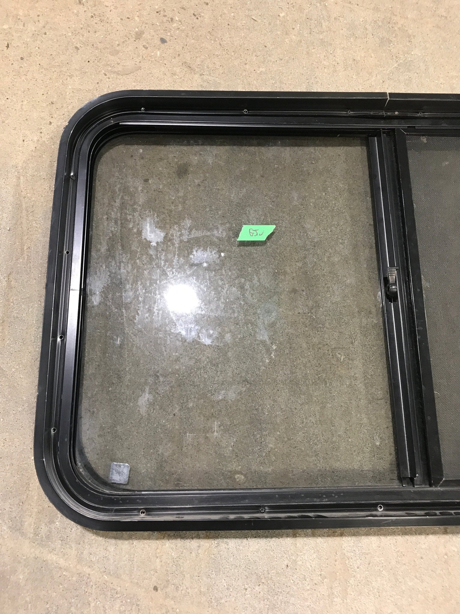 Used Black Radius Opening Window : 36 1/2