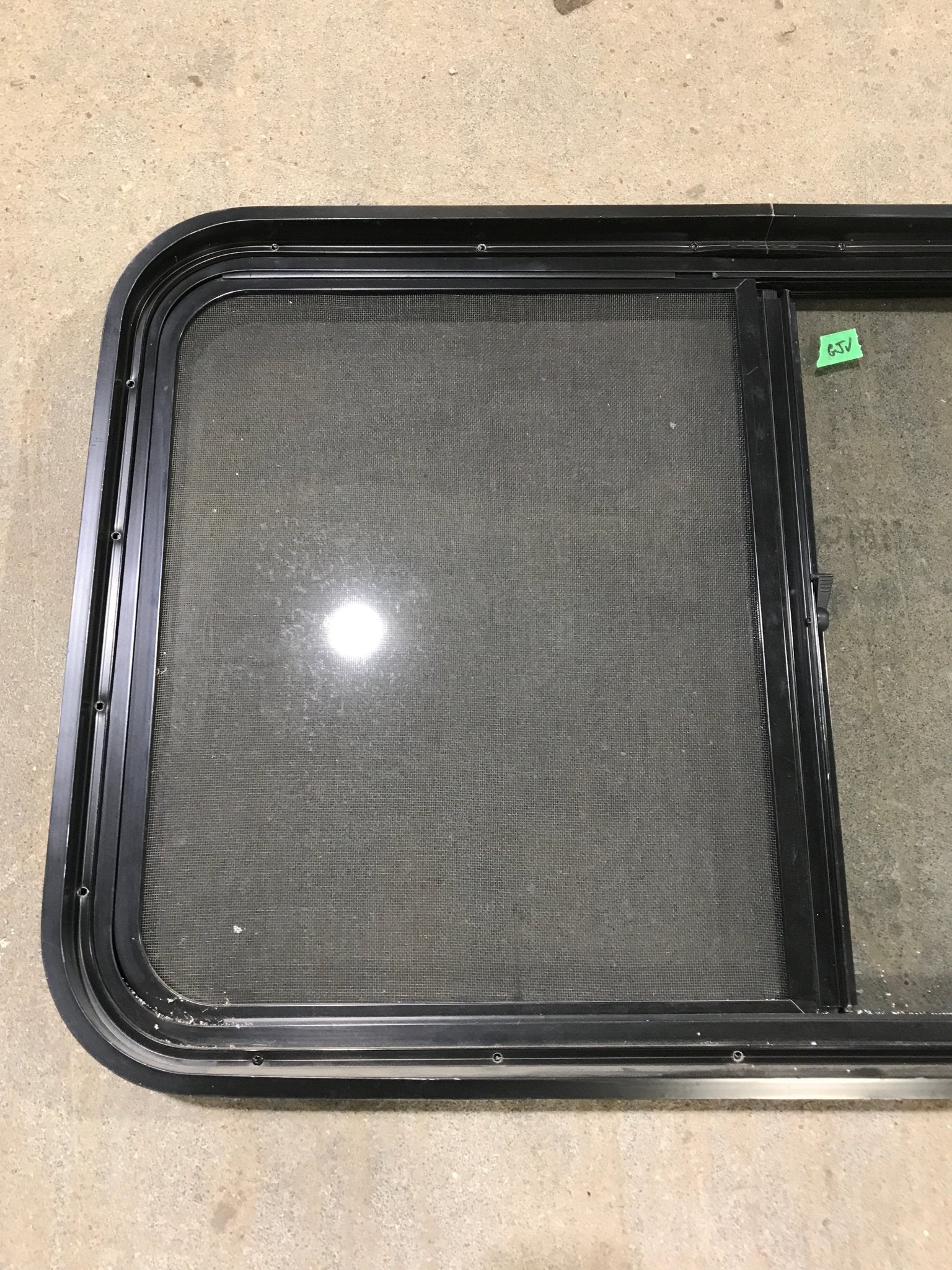 Used Black Radius Opening Window : 36 1/2