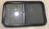 Used Black Radius Opening Window : 36 1/2" W x 22" H x 1 7/8" - Young Farts RV Parts