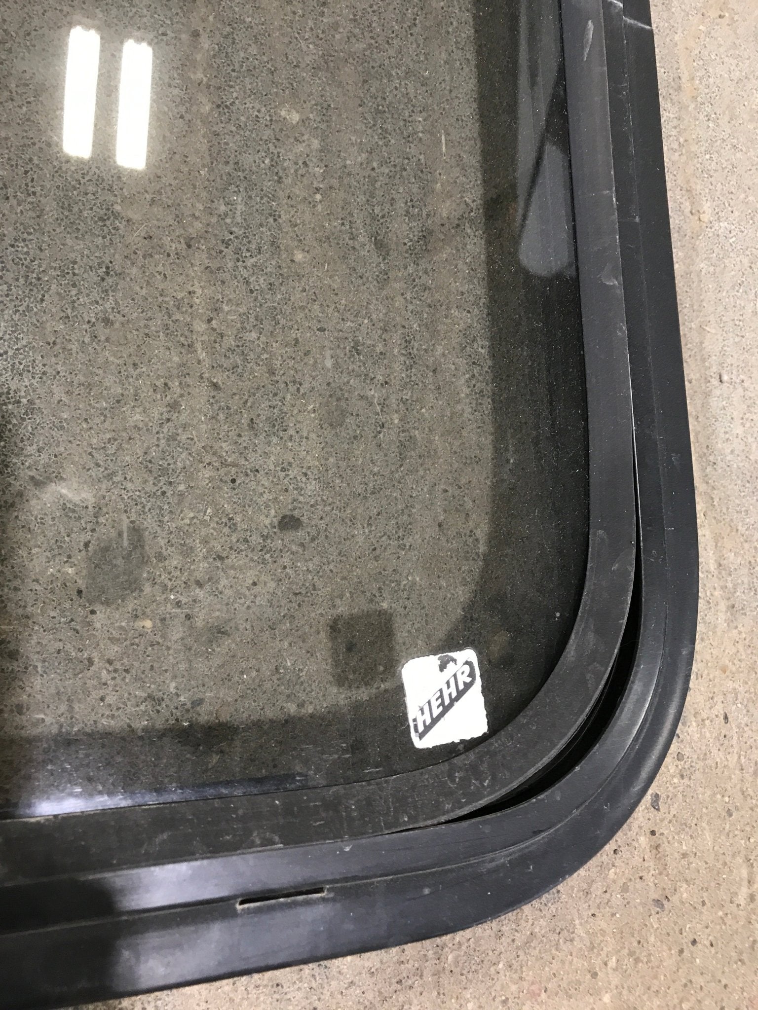 Used Black Radius Opening Window : 36 1/2